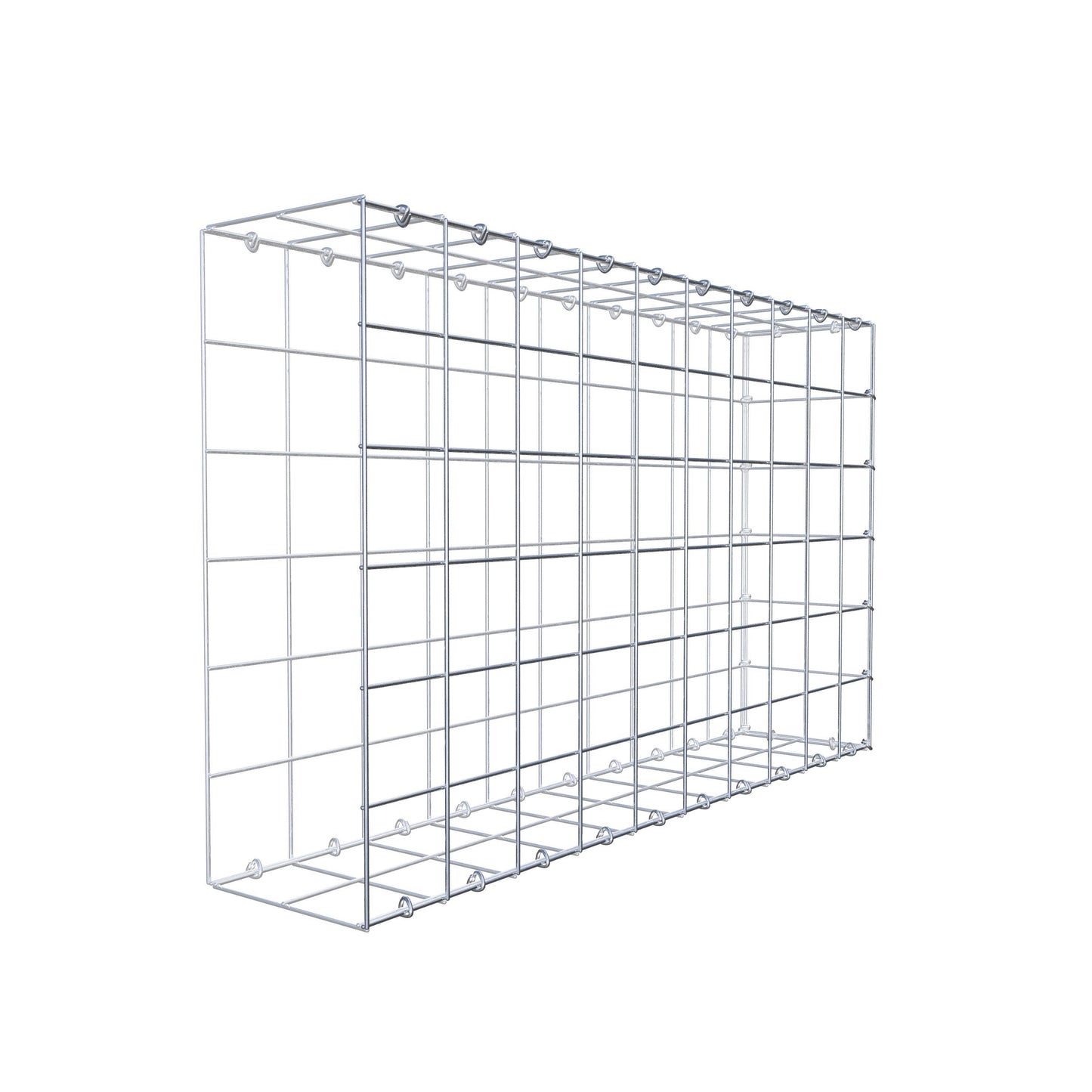 Anbaugabione Typ 2 100 cm x 60 cm x 20 cm (L x H x T), Maschenweite 10 cm x 10 cm, C-Ring