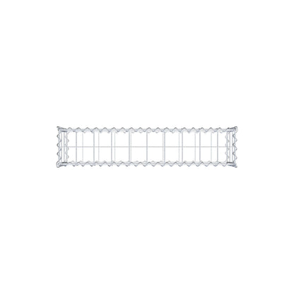 Gabione 100 cm x 30 cm x 20 cm (L x H x T), Maschenweite 10 cm x 10 cm, Spirale