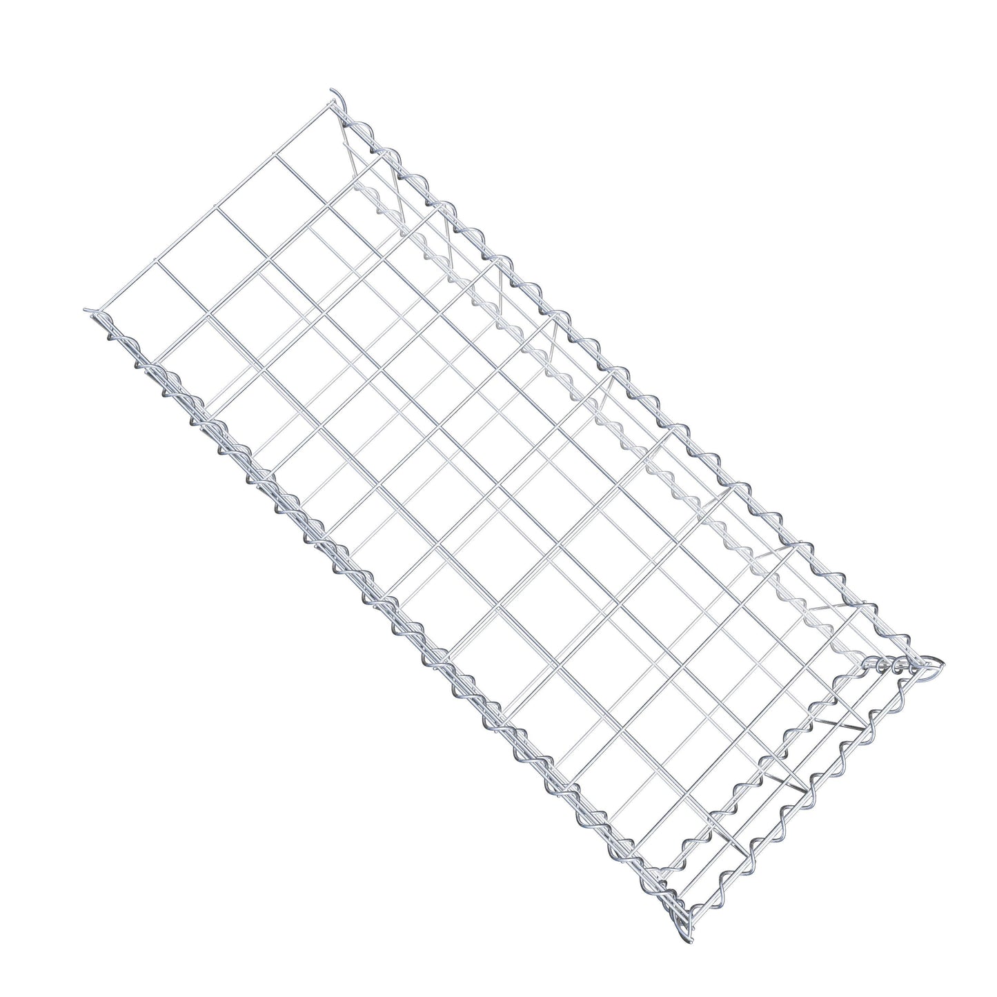 Gabbione aggiuntivo tipo 2 100 cm x 20 cm x 40 cm (L x A x P), maglia 10 cm x 10 cm, spirale