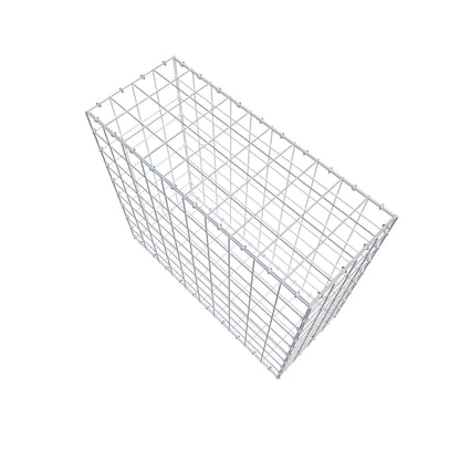 Gabião 100 cm x 90 cm x 40 cm (C x A x P), malhagem 10 cm x 10 cm, anel C
