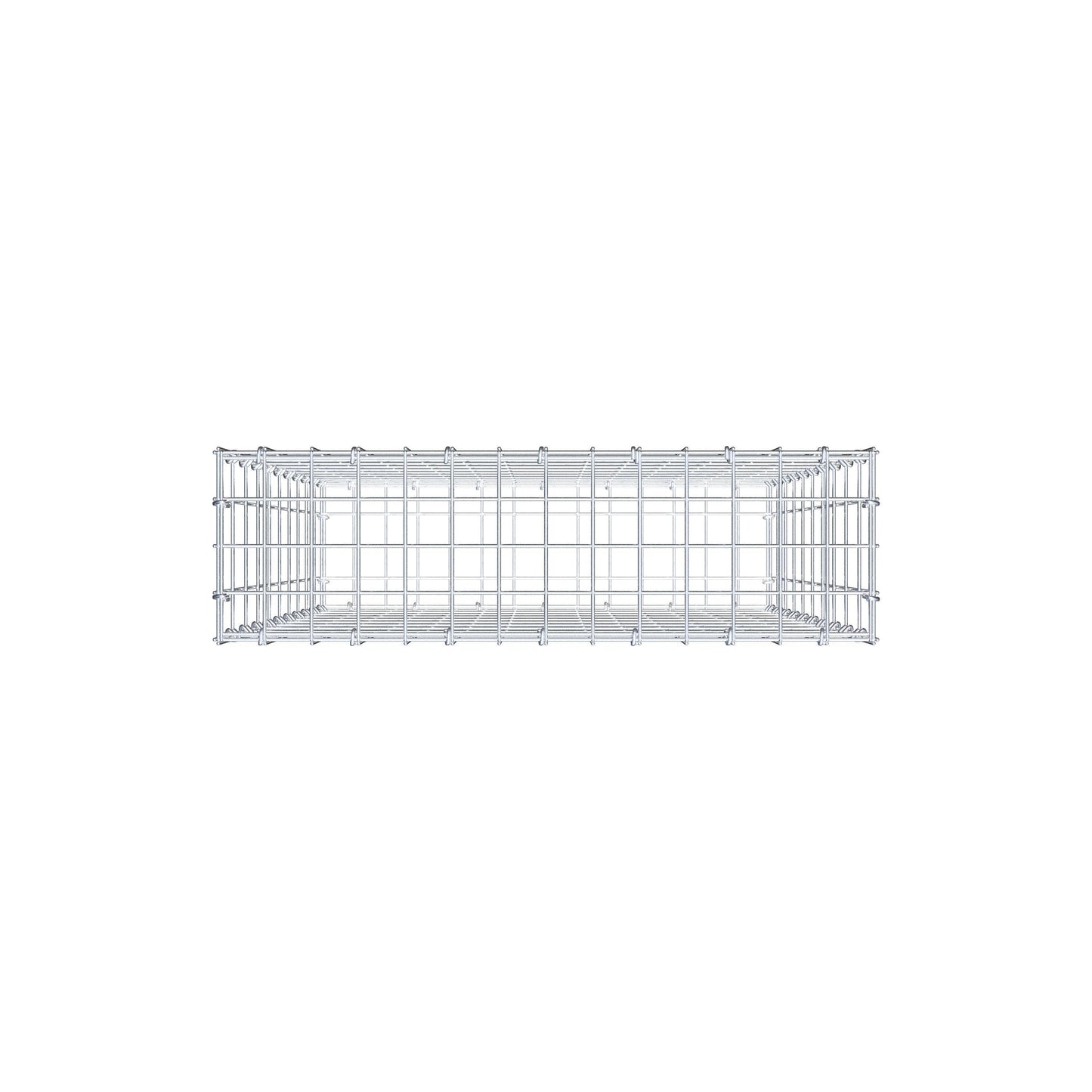 Gabbione 100 cm x 70 cm x 20 cm (L x H x P), maglia 5 cm x 10 cm, anello a C