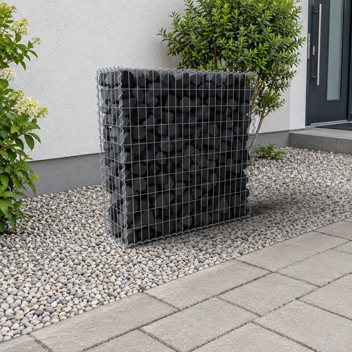Gabion 100 cm x 100 cm x 30 cm (L x H x D), maskestørrelse 5 cm x 10 cm, spiral