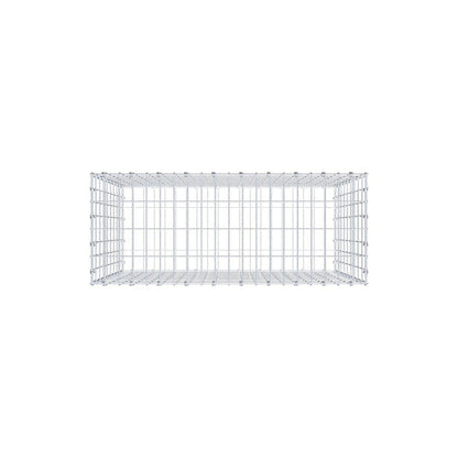 Gabbione 100 cm x 90 cm x 40 cm (L x H x P), maglia 5 x 10 cm, anello a spirale