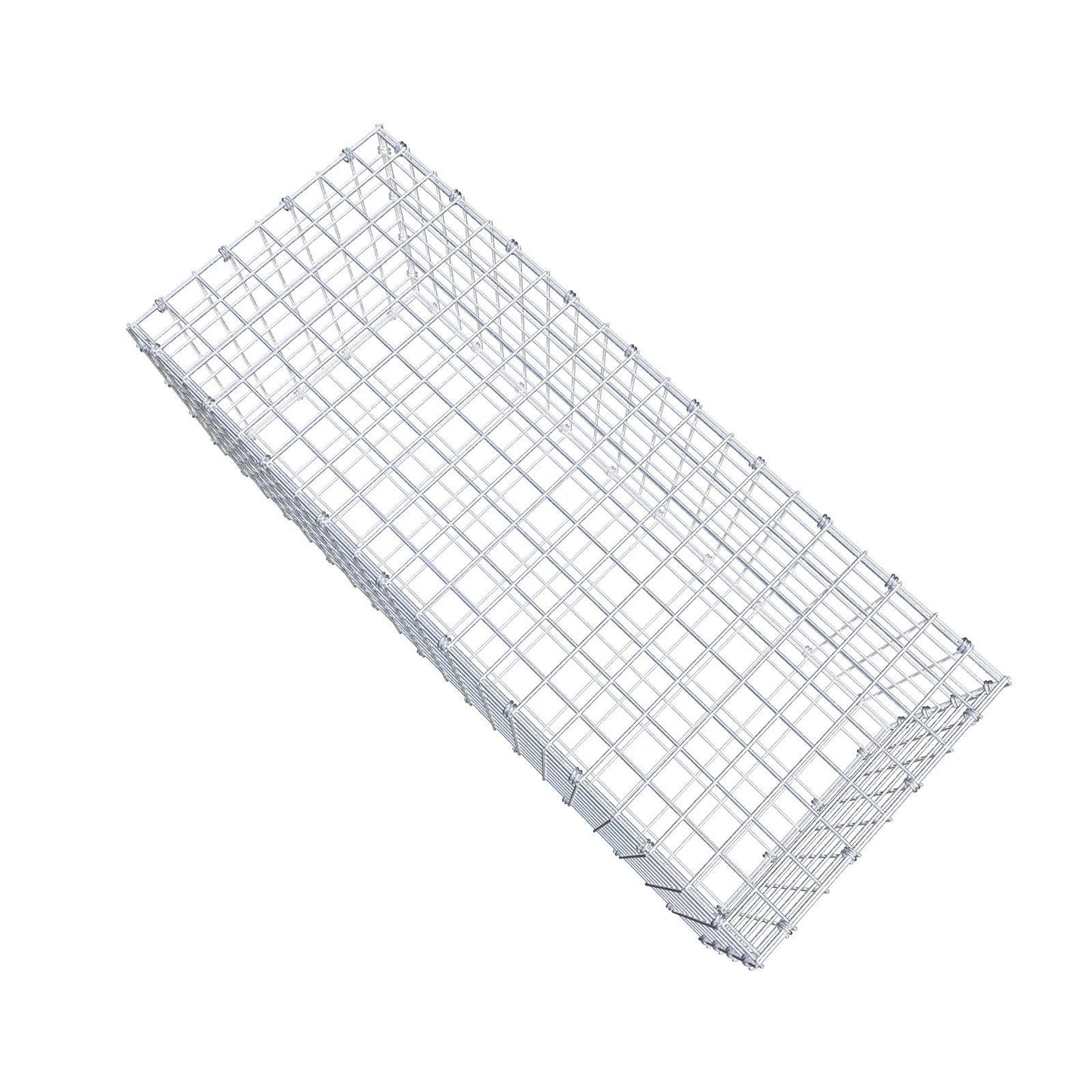 Gabbione 100 cm x 40 cm x 40 cm (L x H x P), maglia 5 x 5 cm, anello a spirale