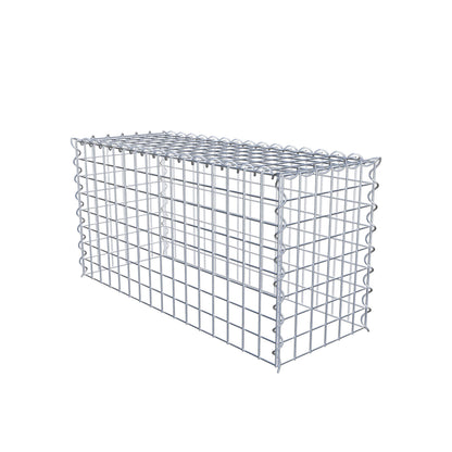 Gavión complementario tipo 3 80 cm x 40 cm x 30 cm (L x A x P), malla 5 cm x 5 cm, espiral
