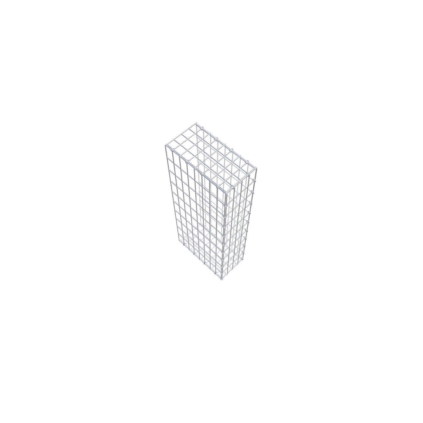 Mounted gabion type 2 100 cm x 40 cm x 20 cm, mesh size 5 cm x 10 cm, C-ring