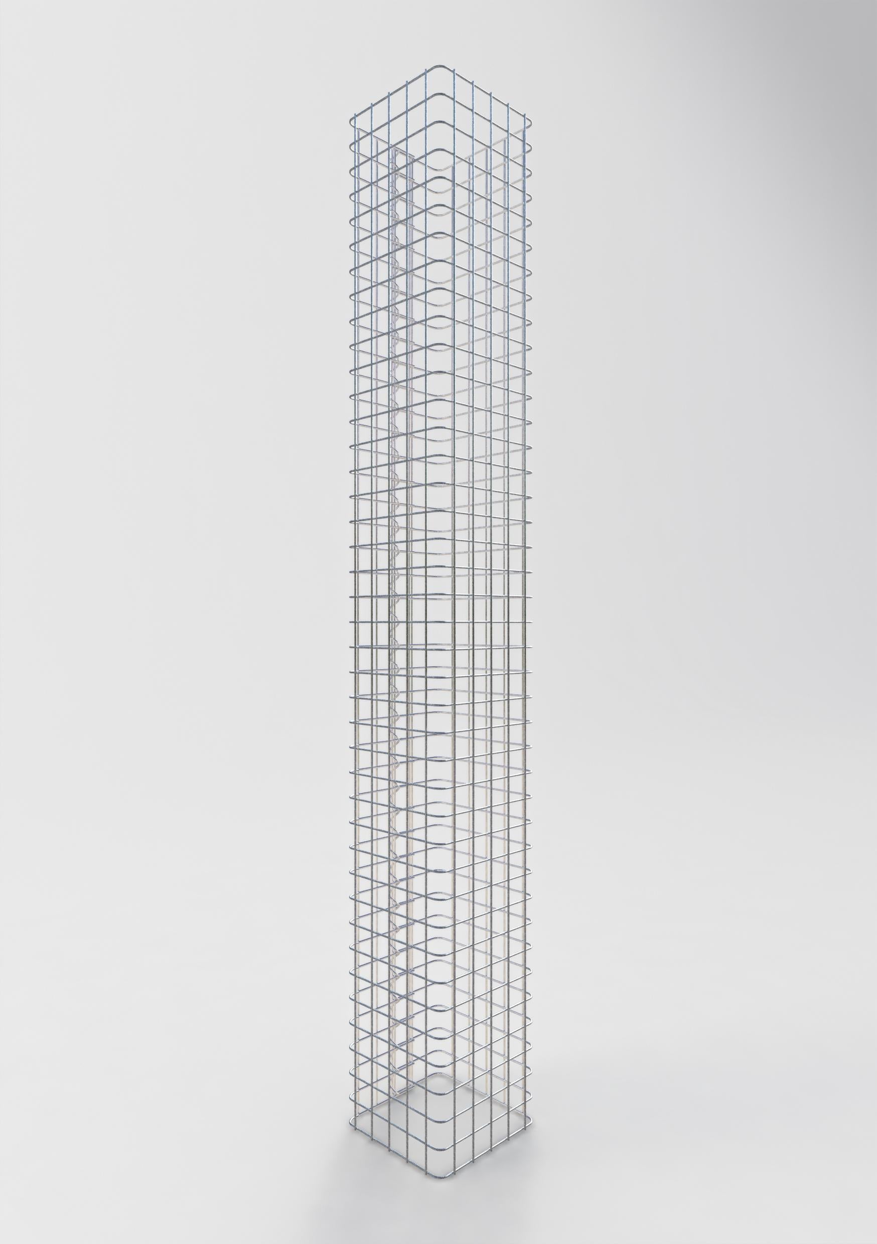 Gabion column square 27 cm x 27 cm, 200 cm high, MW 5 cm x 5 cm