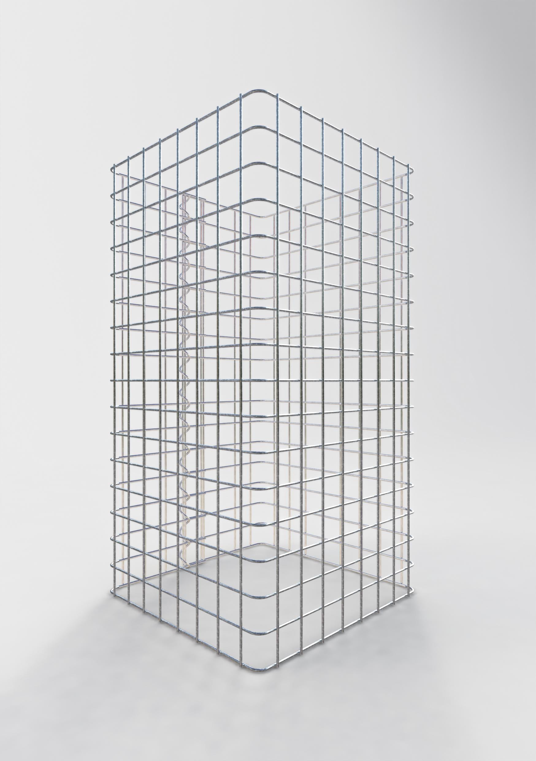 Gabion column square 42 cm x 42 cm, 80 cm height, MW 5 cm x 5 cm