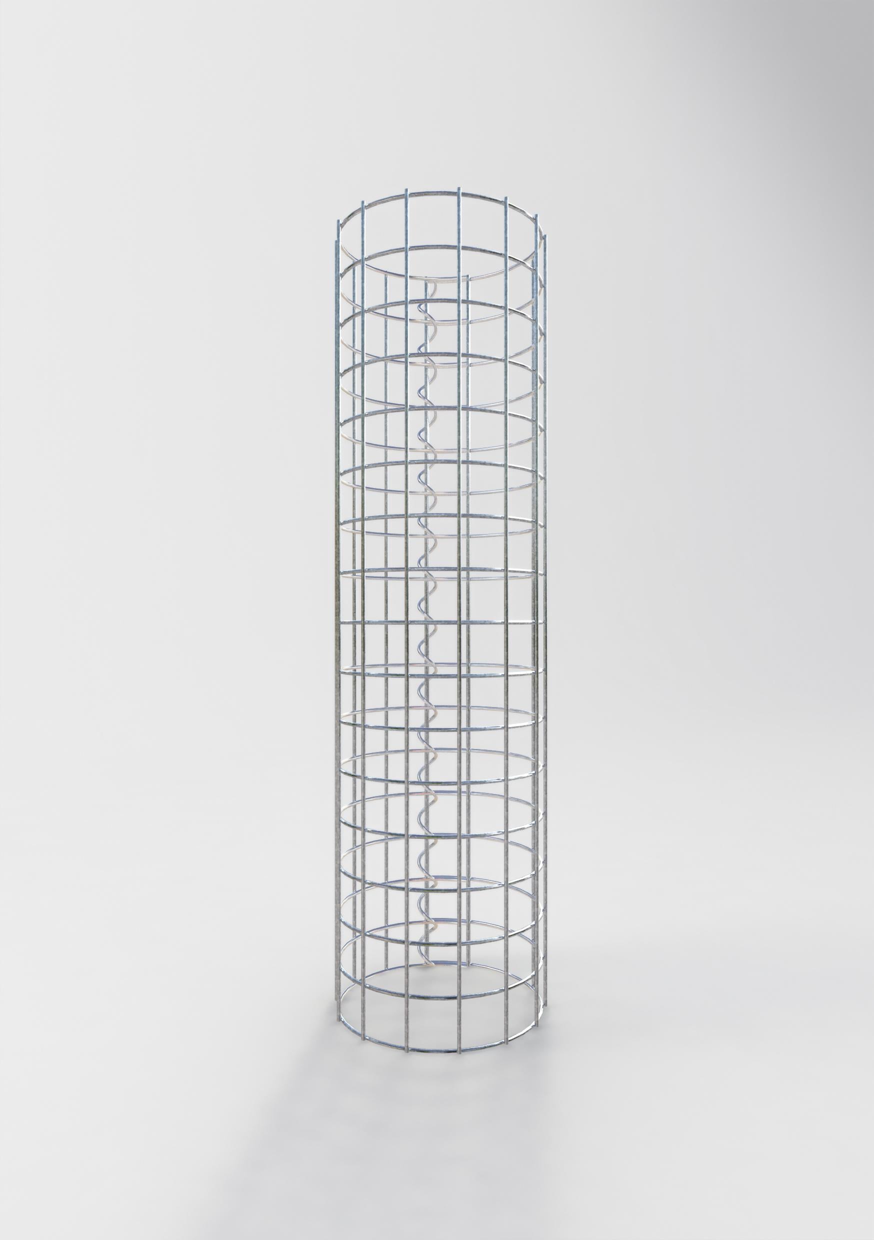 Colonne de gabion ronde 22 cm de diamètre, 80 cm de hauteur, maille 5 cm x 5 cm