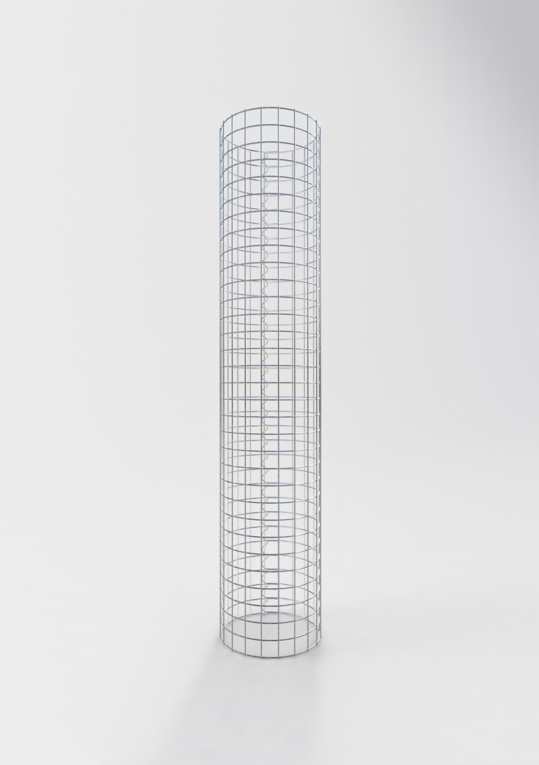 Colonne de gabion ronde 32 cm de diamètre, 160 cm de hauteur, maille 5 cm x 5 cm