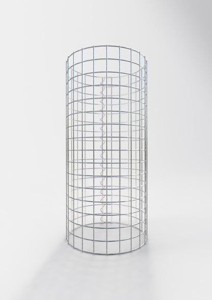 Colonne de gabion ronde 37 cm de diamètre, 80 cm de hauteur, mailles de 5 cm x 5 cm