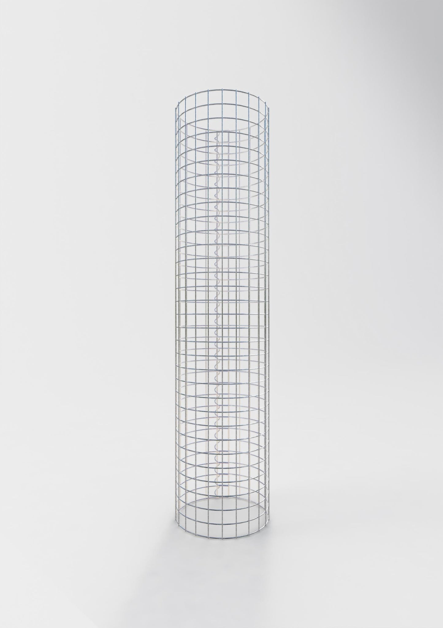 Coluna de gabião redonda 37 cm de diâmetro, 160 cm de altura, malhagem 5 cm x 5 cm