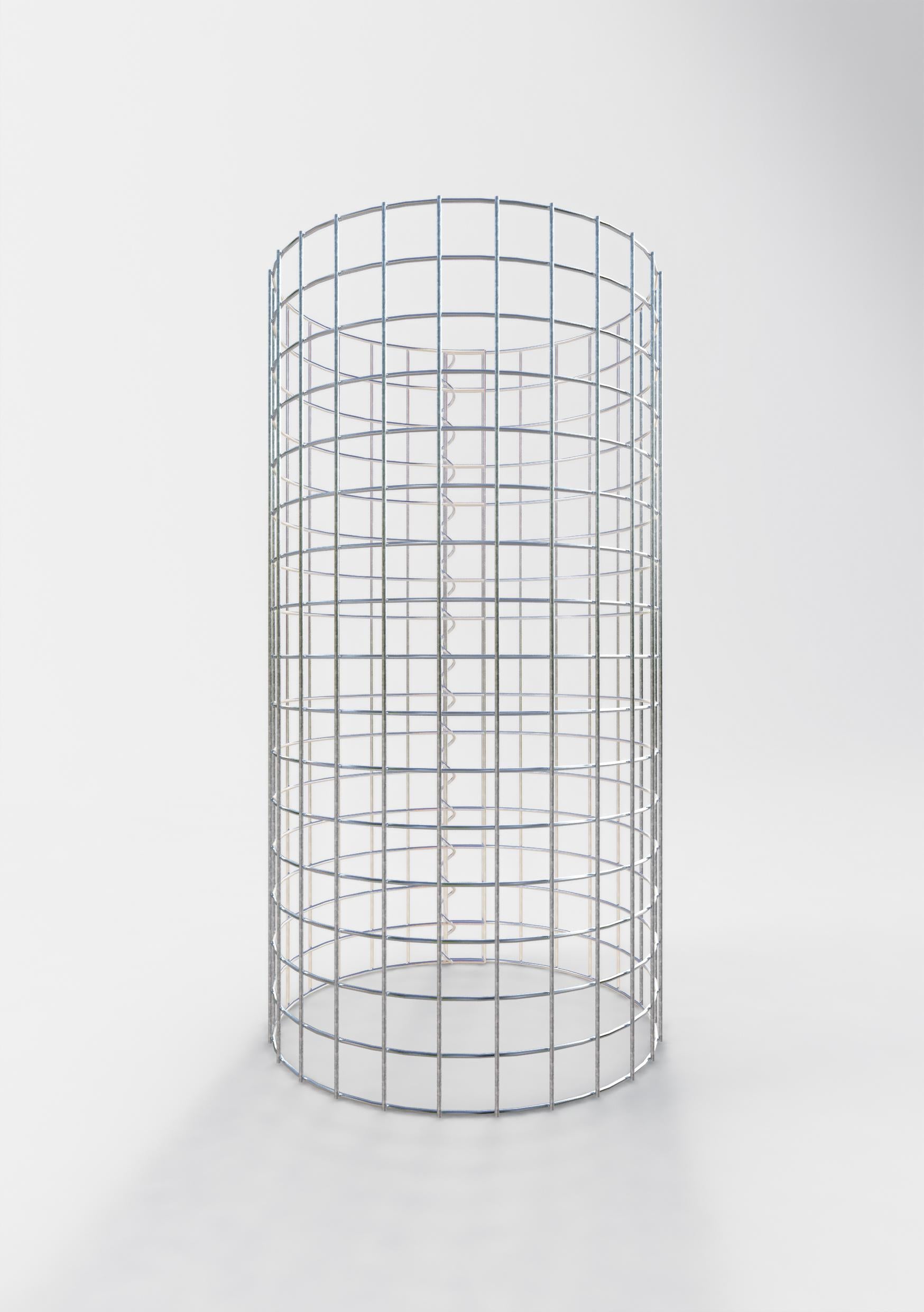 Colonne de gabion ronde 42 cm de diamètre, 80 cm de hauteur, maille 5 cm x 5 cm