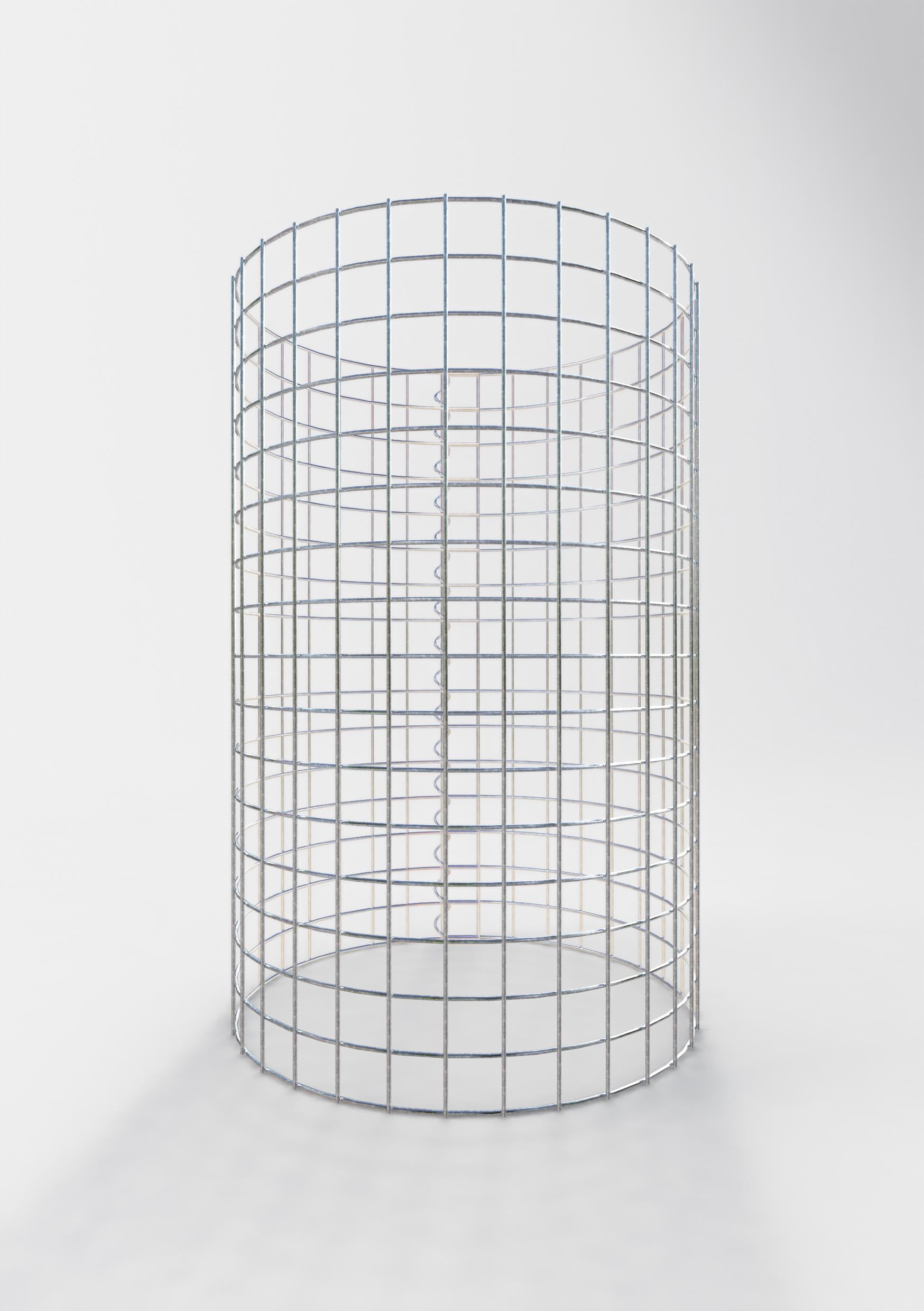 Colonne de gabion ronde 52 cm de diamètre, 80 cm de hauteur, maille 5 cm x 5 cm